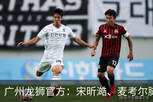 广州龙狮官方：宋昕澔、麦考尔脚踝扭伤 将缺阵对阵北京首钢